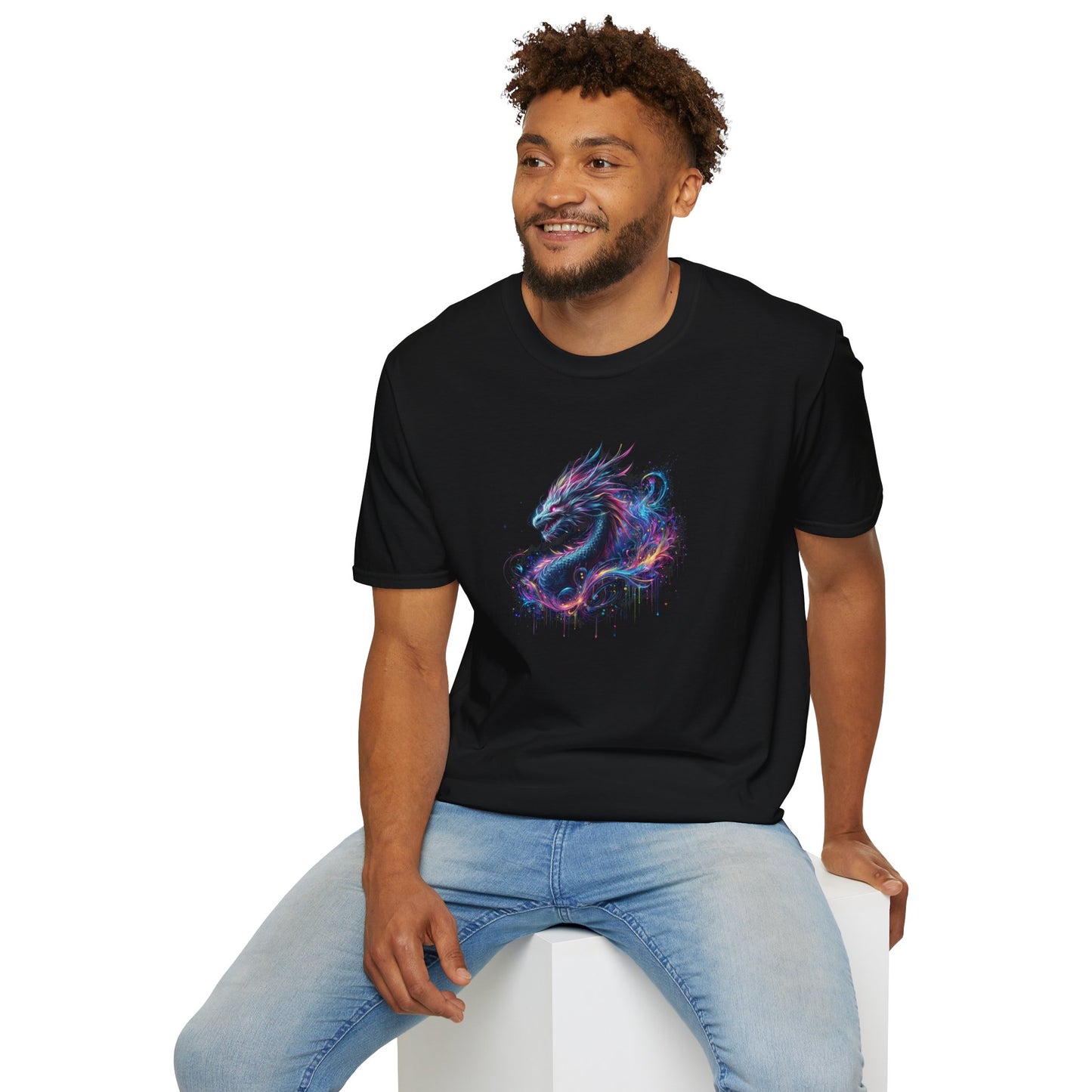 Astral dragon unisex t - shirt - cotton comfort & cosmic vibrance