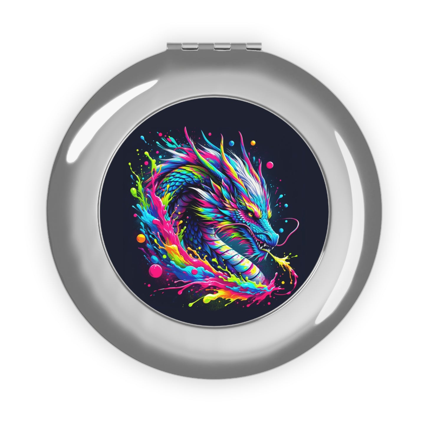 Rainbow Dragon Compact Travel Mirror