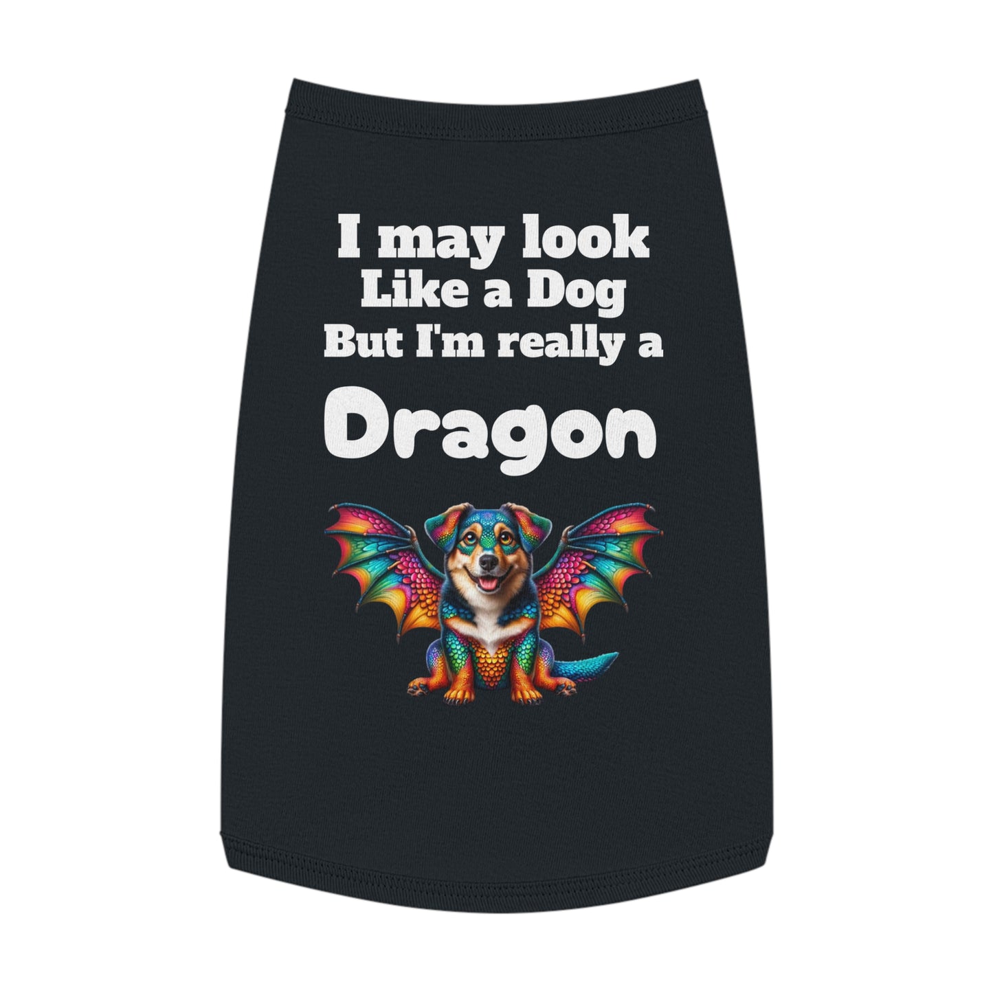 ’inner dragon’ pet tank top – unleash your pup’s mythic side - pets